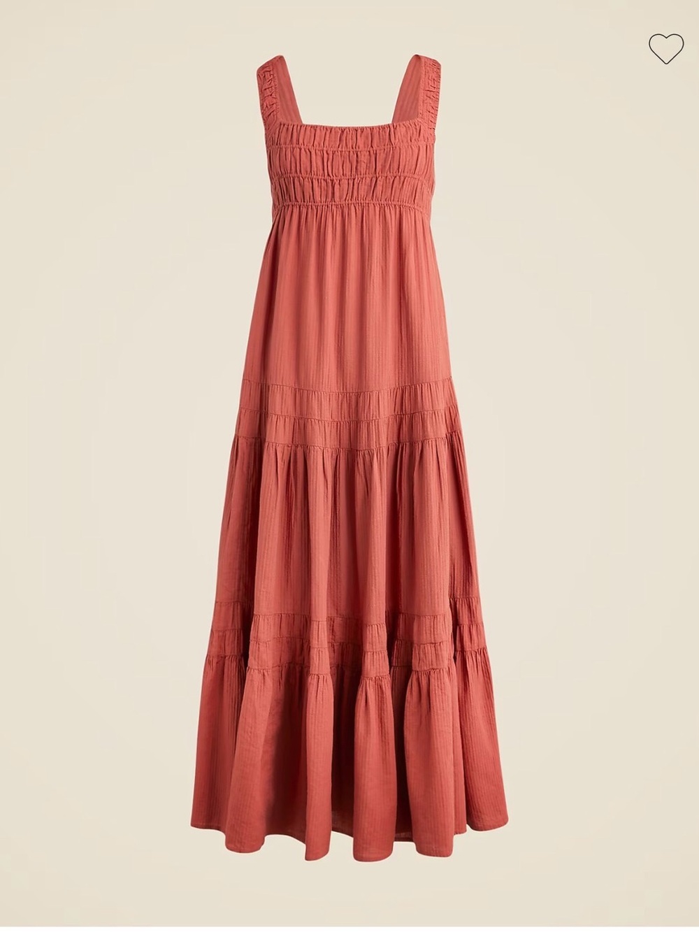 Airy gauze tiered maxi dress